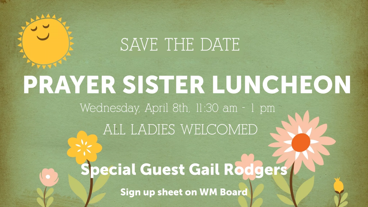 PRAYER SISTER LUNCHEON