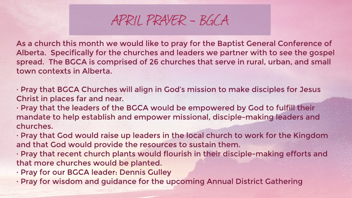 April - prayer slide