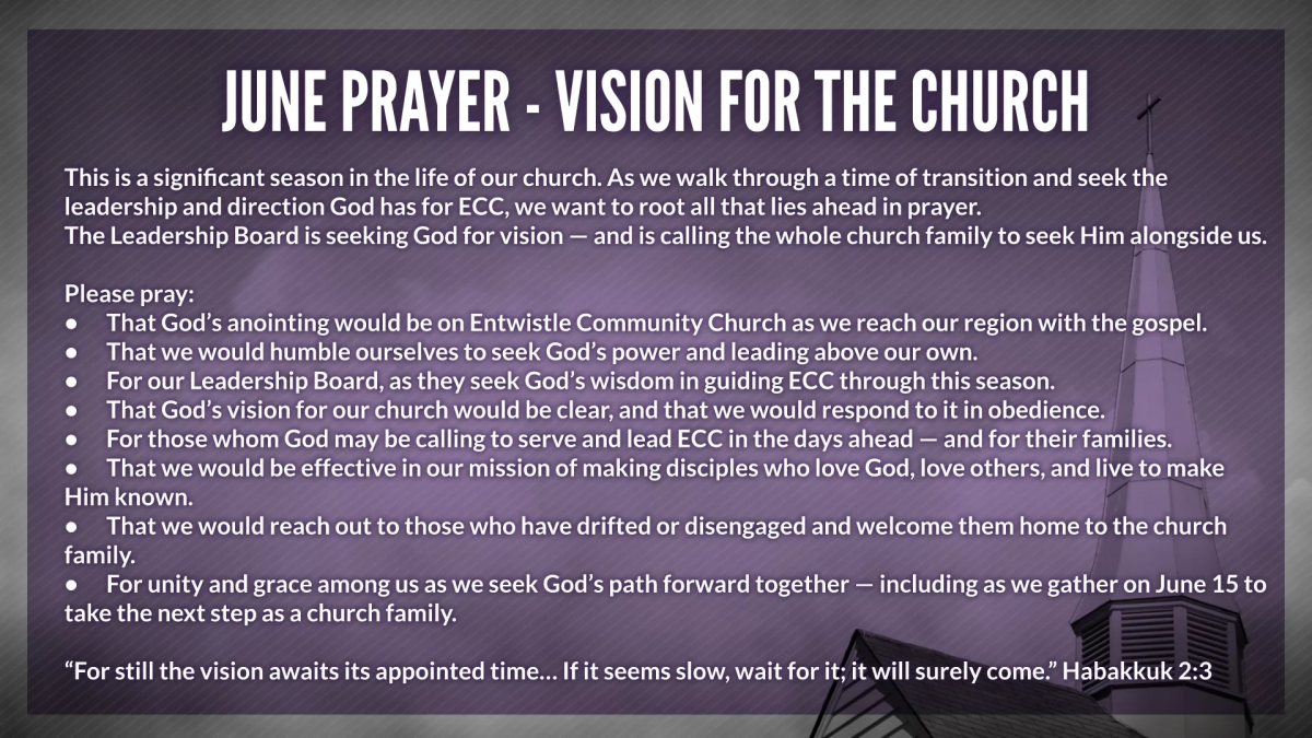 June prayer slide