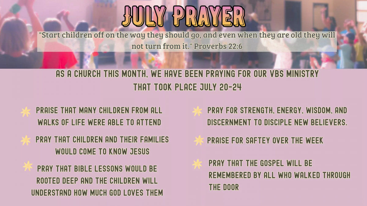 July Praise UPDATE
