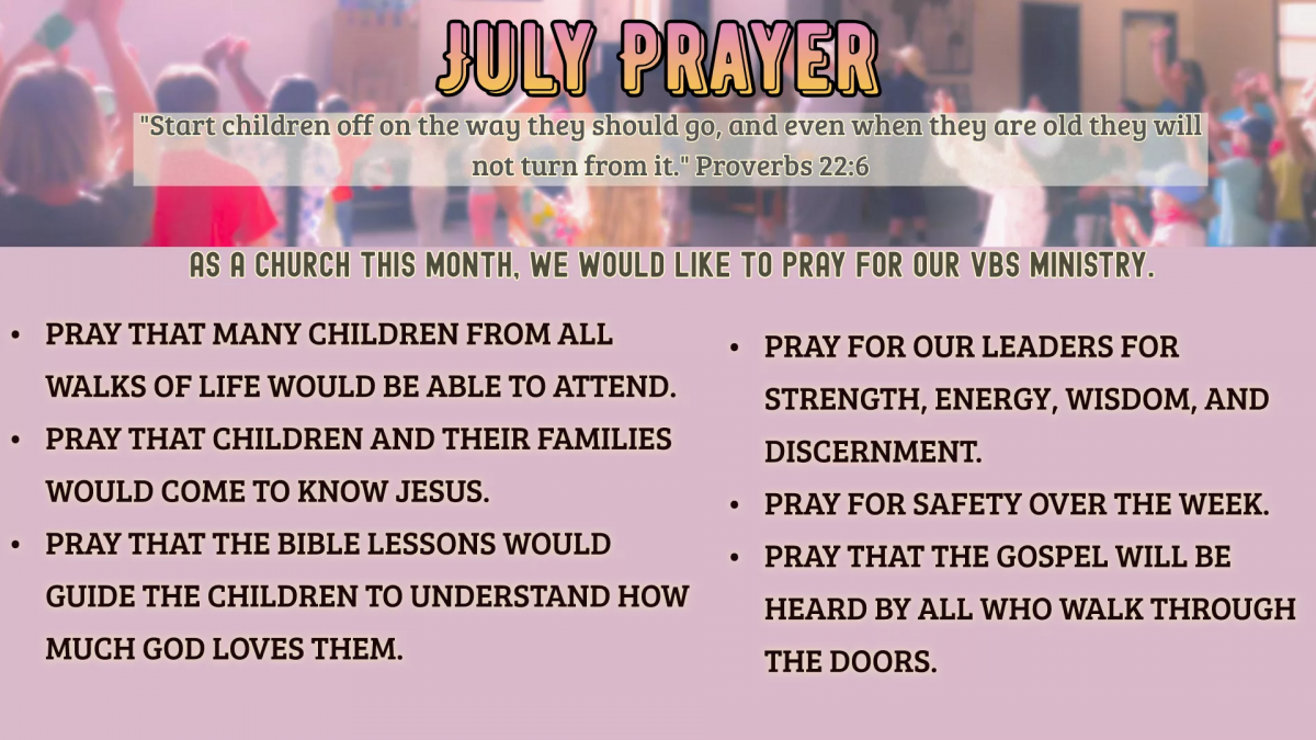 July prayer slide