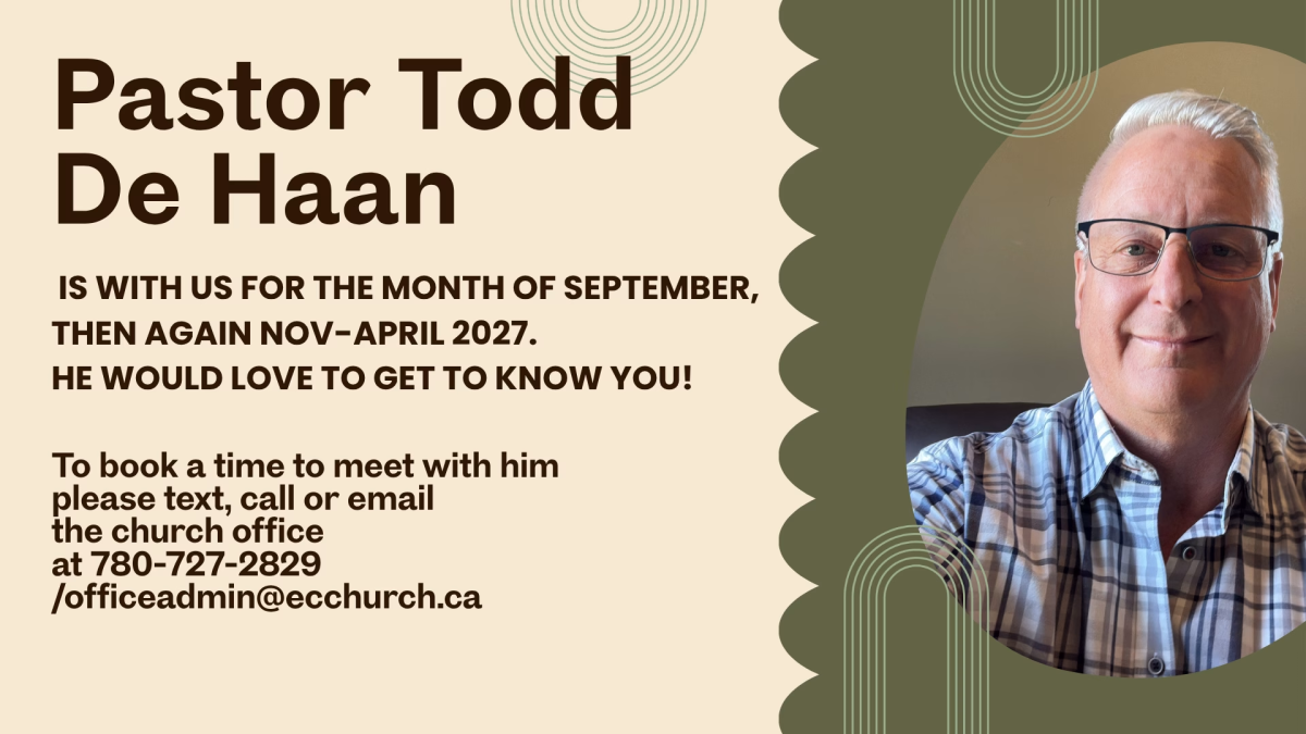 Pastor Todd De Haan